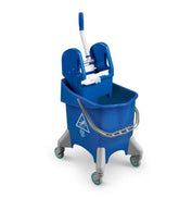 Pile Bucket Trolley with wringer - 30 Litre (TT 6475-BL)